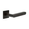 CR-101 Dark Bronze Fixed Dead Square Rose Door Handle - By Frelan Hardware - CR-101B3DB