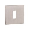 Tupai Rapido 5S Line Key Escutcheons on 5mm Slimline Square Rose - Pearl Nickel (Pair)
