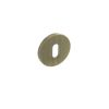 Millhouse Brass Key Escutcheons on 5mm Slimline Round Rose - Yester Bronze (Pair)