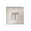 Tupai Rapido Curva/QuadraLine WC Turn on Square Rose (bolt through fixing only) - Pearl Nickel
