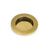 Aged Brass 75mm Plain Round Pull