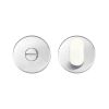 Zoo Hardware Peanut Turn and Release complete with escutcheons & 5mm Spindle - Grade 201 - Satin Stainless