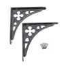 Victorian Gothic Shelf Bracket Black (Sold in Pairs)
