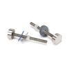 Satin Marine SS (316) 0.9m T Bar Handle Bolt Fix 32mm Ø