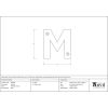 Polished Chrome Letter M