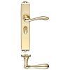 Zoo Hardware Arundel Lever Bathroom (57mm c/c) Furniture - Long Plate - Polished Brass