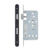 Zoo Hardware 2 Piece - DIN bathroom - 78mm c/c - backset 55mm - radius - Black