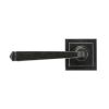 External Beeswax Avon Round Lever on Rose Set (Square)
