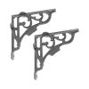 GNER Shelf Bracket Black 150x150mm (Sold in Pairs)
