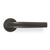 Valli SOM New York Lever on Round Rosette - Dark Bronze PVD