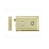 Reversible Rim Lock 152x102mm Electro Brassed - By Frelan Hardware - JL185EB