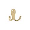 Zoo Hardware Double Robe Hook - Brass