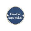 Stainless Steel Fire Door Locked 75mm Satin Stainless Steel - By Frelan Hardware - JS101SSS
