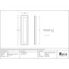 Polished Chrome 250mm Art Deco Rectangular Pull