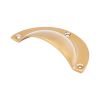 Crescent Cup Pull Polished Brass