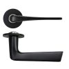 Zoo Hardware Como Lever on 4mm Round Slim Sprung Rose - PVD Black
