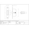 Lacquered Brass Radiused Sash Pulley 75kg