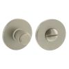 Millhouse Brass Knurled WC Turn and Release on 5mm Slimline Round Rose - Satin Nickel