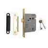 Contract 3 Lever Sashlock 76mm - Electro Brassed