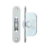 Zoo Hardware Brass Ball Bearing Pulleys - 1 3/4" Radius Forend - Satin Chrome