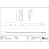 External Beeswax 24" Hook & Band Hinge (pair)