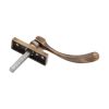 Peardrop Espag Locking Fastener (LH) Antique Brass