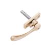 Peardrop Espag Locking Fastener (LH) Polished Brass