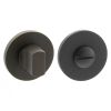 Millhouse Brass WC Turn and Release on 5mm Slimline Round Rose - Urban Dark Bronze
