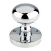 Zoo Hardware Zoo Mushroom Mortice Knob 61.5mm Rose dia. 52mm dia knob - Chrome