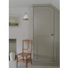 Hammered Brass Brindley Wall Light in Flock
