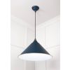 White Gloss Hockley Pendant in Dusk