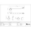 Matt Black 10" Reeded Stay (Steel Window)