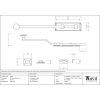 Pewter 6" French Door Bolt