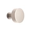 Round Cupboard Knob Satin Silver