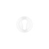 Zoo Hardware Euro profile round escutcheon - White