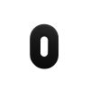Zoo Hardware Standard Profile Escutcheon - Rosso Mini - 50 x 32 x 3 - PVD Black