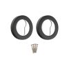 Euro Profile Escutcheon Black/Chrome