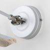 Smooth Nickel Flora Wall Light in Flock