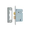 Jedo Kontrax 2 Lever Sashlocks with Radiused Forend & Strike Plate 65mm Satin Nickel - By Frelan Hardware - JL470RSN