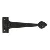 Black Textured 12" Cast T Hinge (pair)