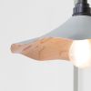 Smooth Copper Flora Wall Light in Birch