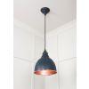 Smooth Copper Brindley Pendant in Soot