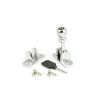 Polished Chrome Mushroom Brighton Fastener (Radiused)