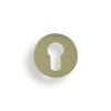 Valli Euro Profile Push-on Round Rosette Escutcheon - Polished Brass PVD