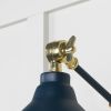Smooth Brass Brindley Wall Light in Dusk