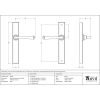 Polished Chrome Avon Slimline Lever Latch Set