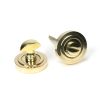 Polished Brass Round Thumbturn Set (Art Deco)