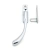 Polished Chrome Night-Vent Locking Peardrop Fastener - LH