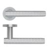 Zoo Hardware Favo Lever On Round Rose - Satin Chrome