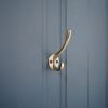 Victorian Coat Hook 87mm Antique Brass
